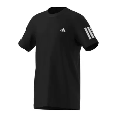 adidas B Club 3 Stripes Junior T-Shirt Zwart