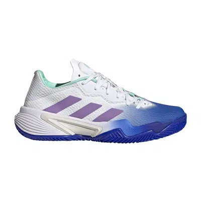 adidas Barricade Clay Dames Wit Blauw