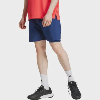 adidas Club 2IN1 Short Donkerblauw