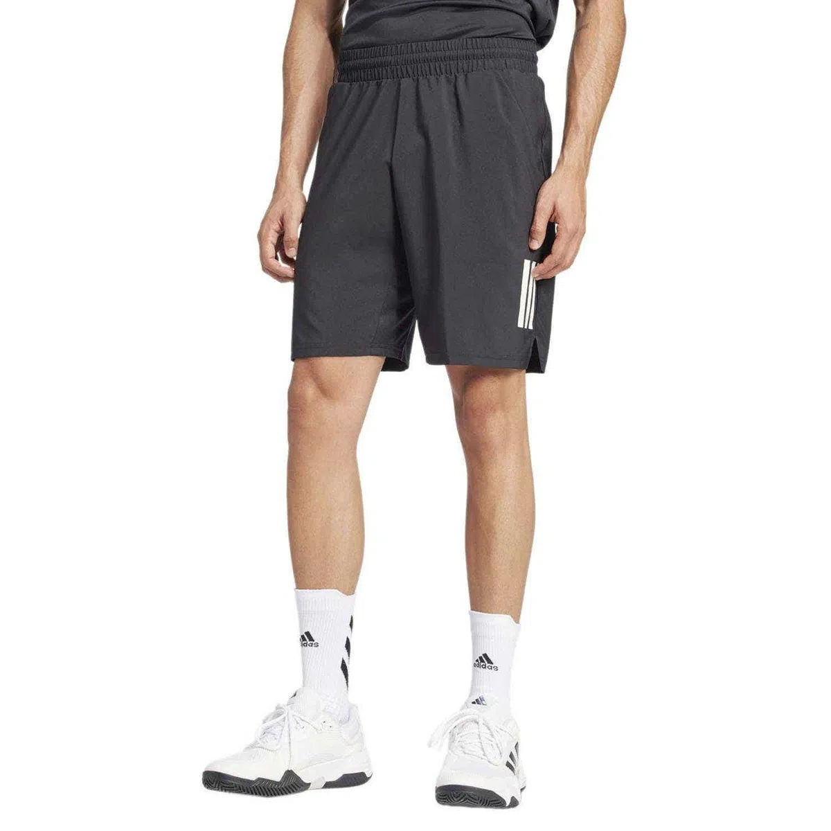 adidas Club 7 Inch 3 Stripes Short