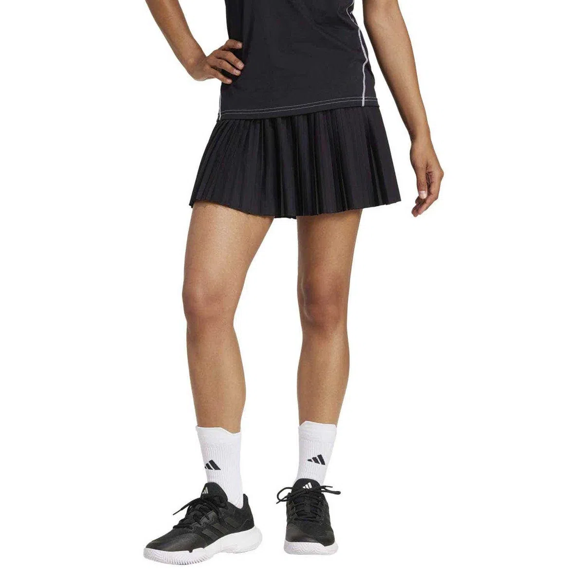 adidas Club Pleated Rok Dames - Zwart