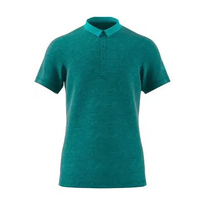adidas Heathered Polo Groen