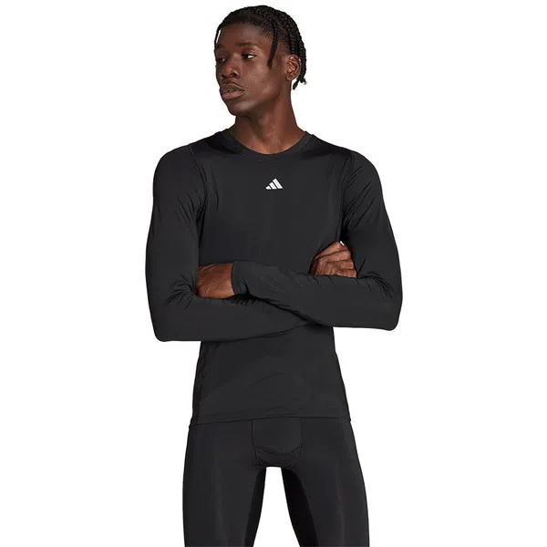 adidas Tech Fit Longsleeve Zwart