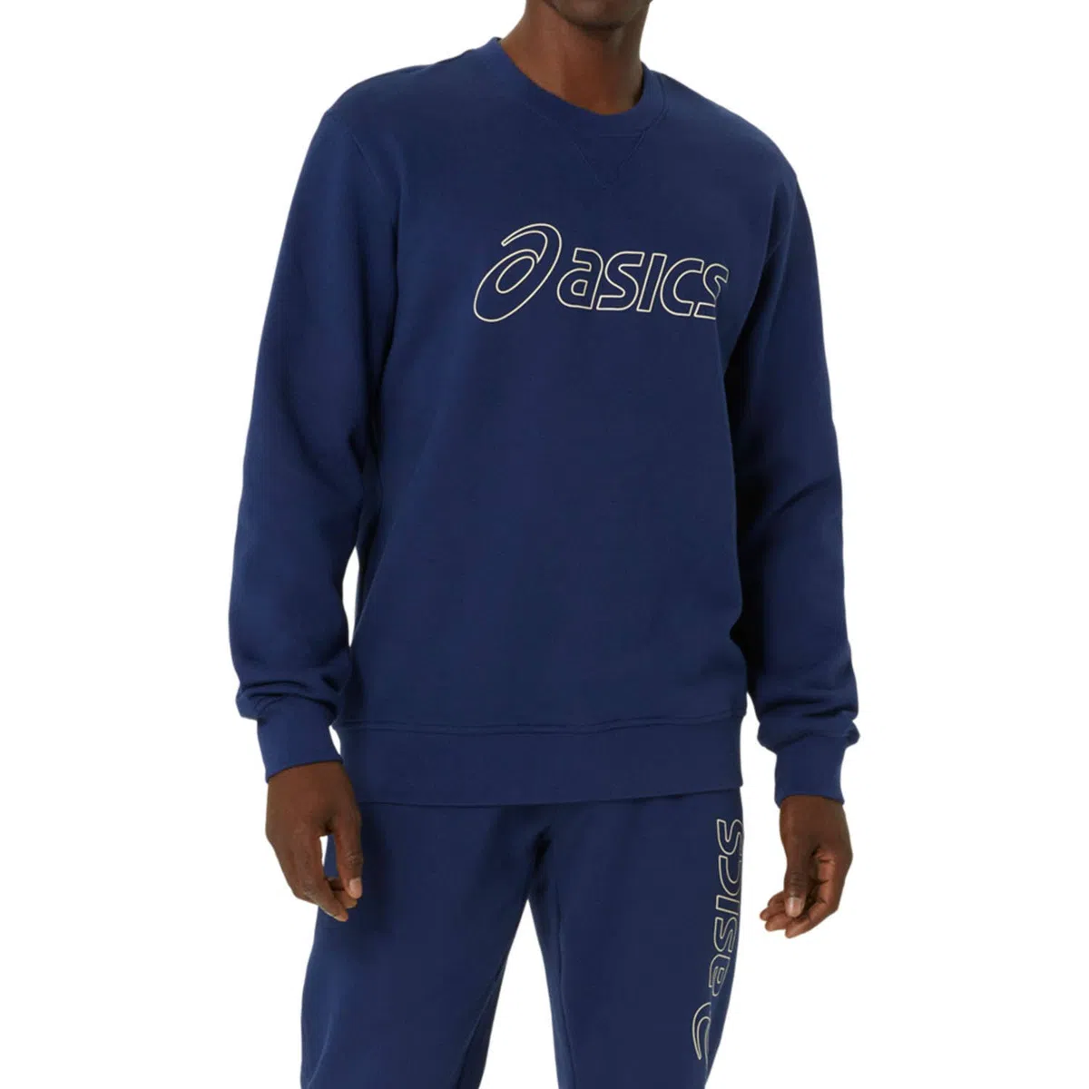 ASICS Big Logo Sweater Blauw