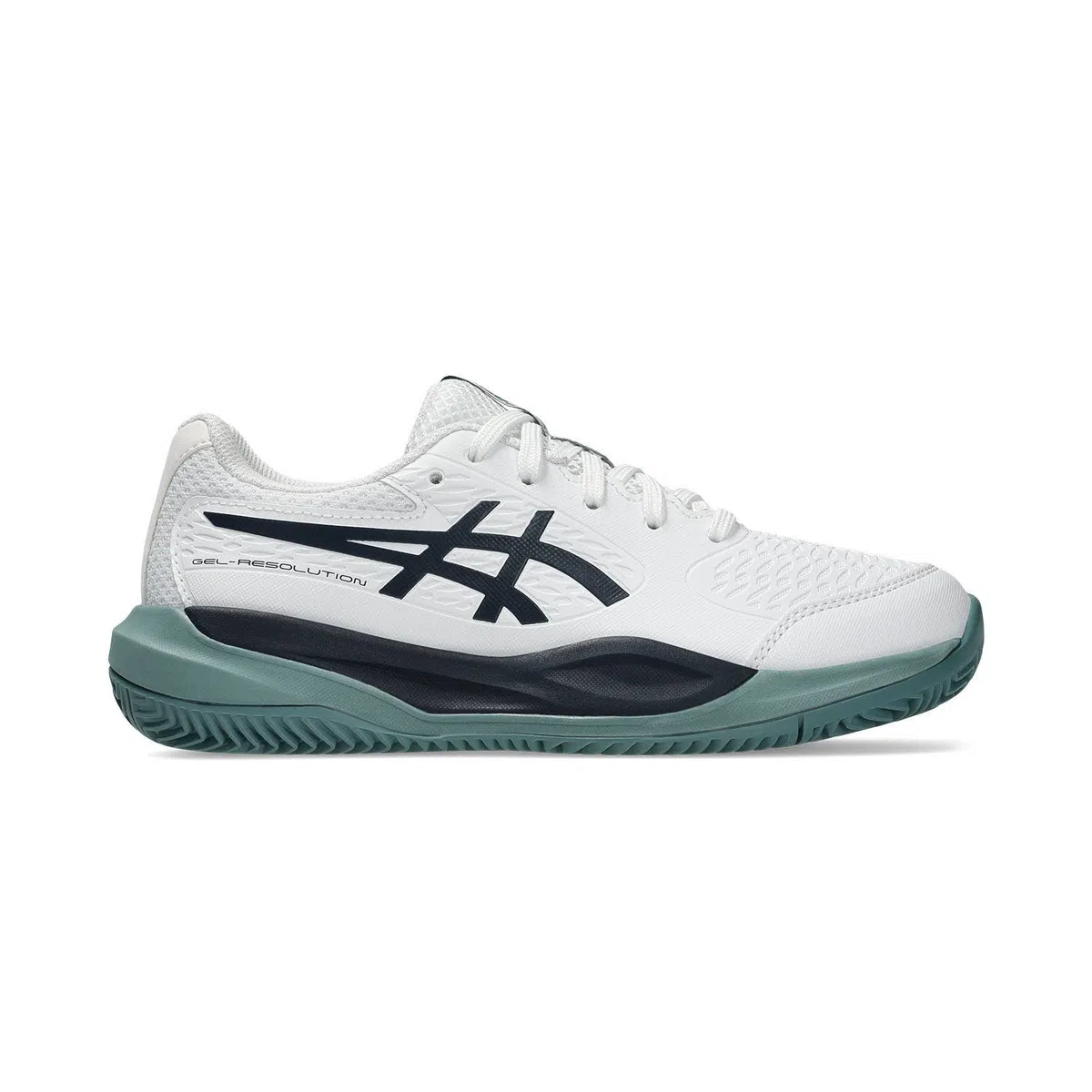 ASICS Gel-Resolution 9 GS Clay Junior Wit / Groen