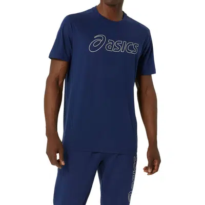 ASICS Logo SS T-Shirt Blauw