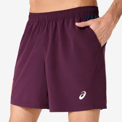 ASICS Padel Short Heren - Bordeaux