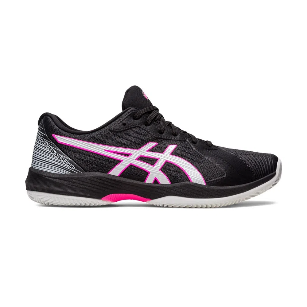 ASICS Solution Swift FF Clay Zwart Roze