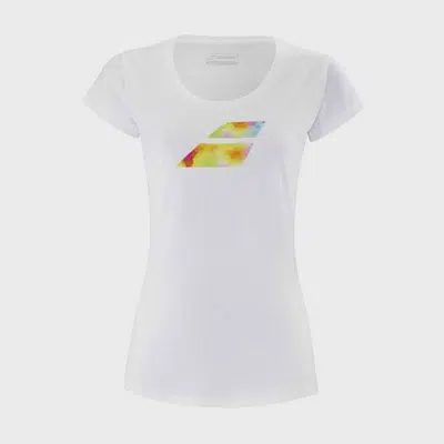 Babolat Exercise Big Flag Dames T-Shirt Wit