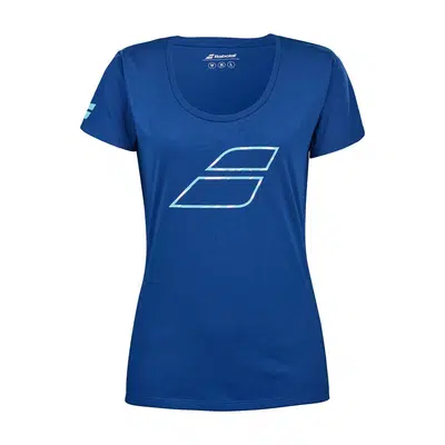 Babolat ExS Flag T-Shirt Dames Blauw