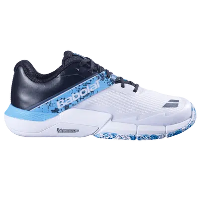 Babolat Movea 2 Wit/Cyaan Blauw Padel Schoenen