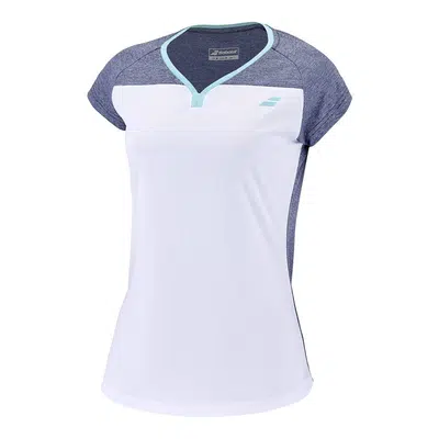Babolat Play CS Dames T-Shirt Wit/Blauw