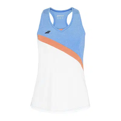 Babolat Play Tanktop Meisjes Blauw/Wit