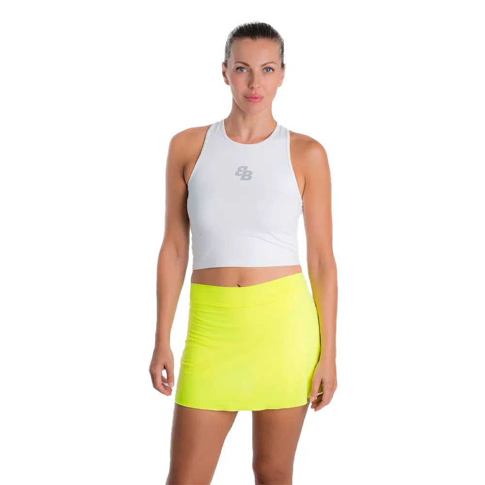 Belen Berbel Basica Recta Rok Fluorescerend Geel