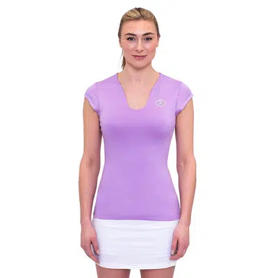 Bidi Badu Spike V-Hals T-Shirt Paars Dames