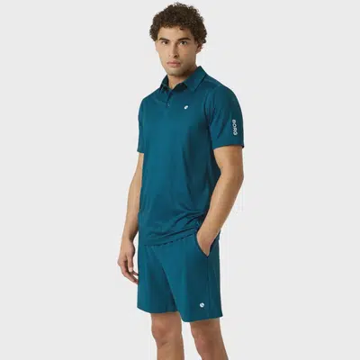 Björn Borg Ace Mesh Panel Polo Shirt Reflecting Pond
