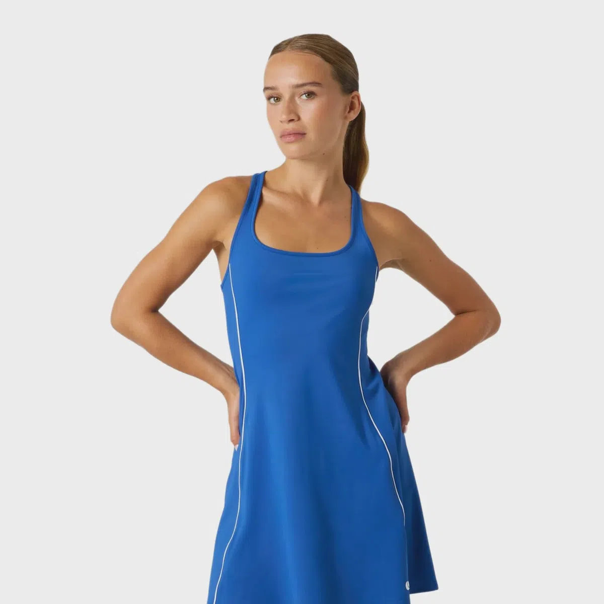 Björn Borg Ace Scooped Racerback Jurk Monaco Blauw