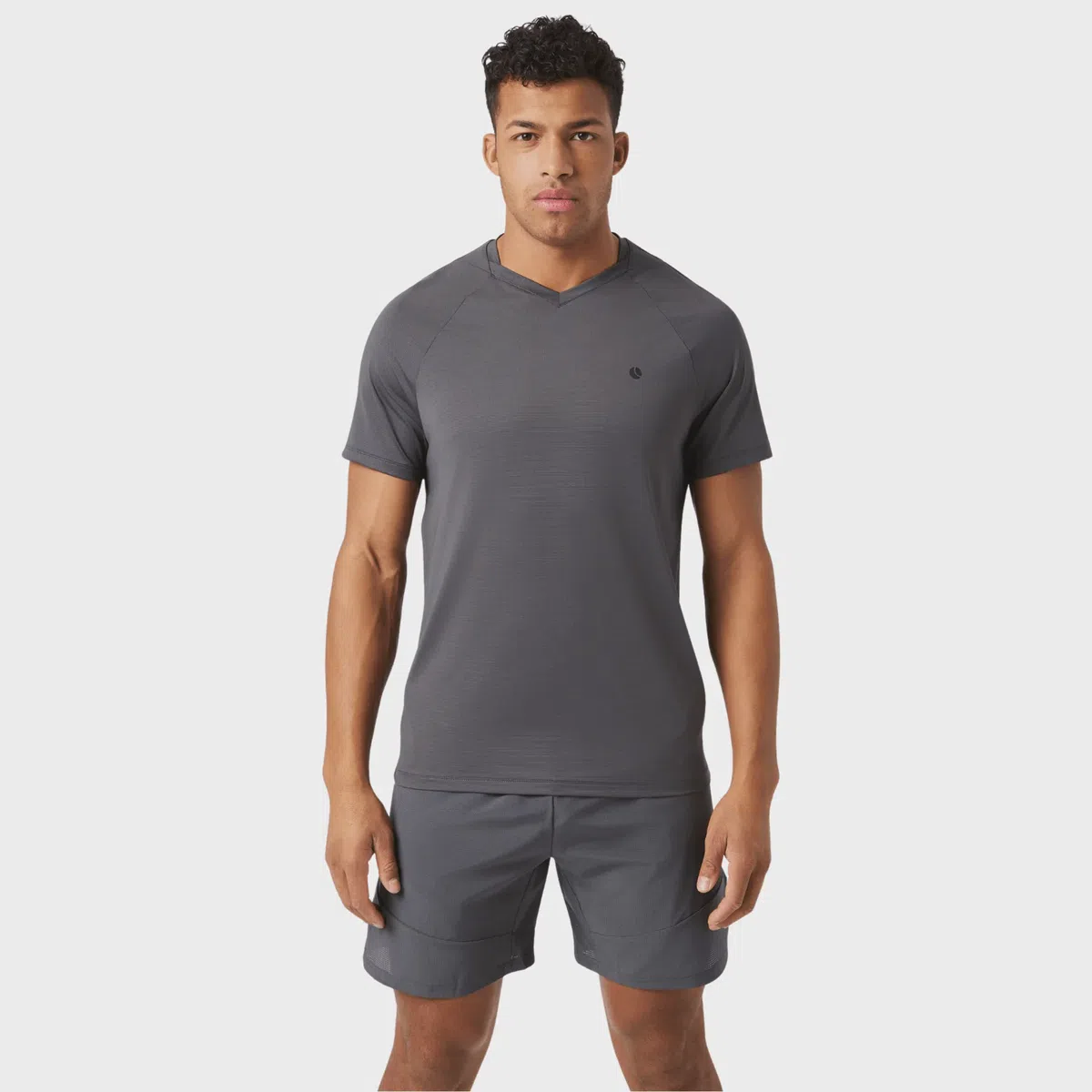 Björn Borg Ace V-Neck T-Shirt Grijs