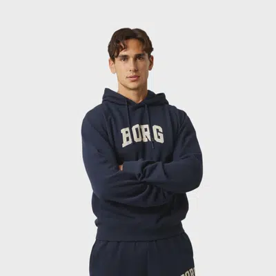 Björn Borg Borg Classic Print Hoodie Donkerblauw
