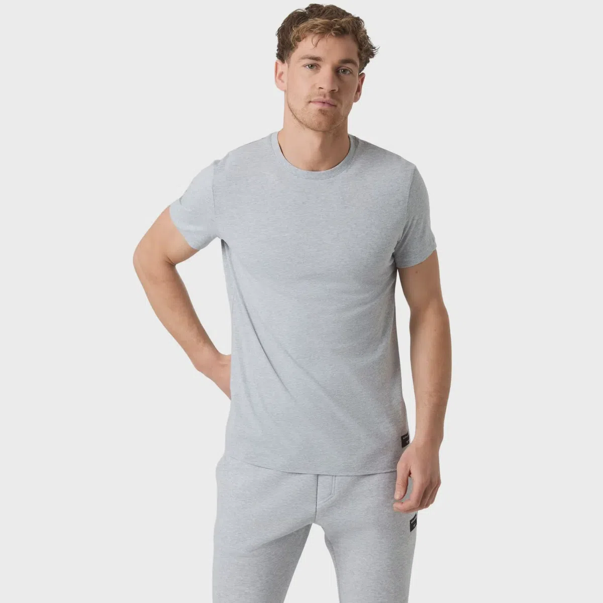 Björn Borg Centre T-Shirt Lichtgrijs Melange