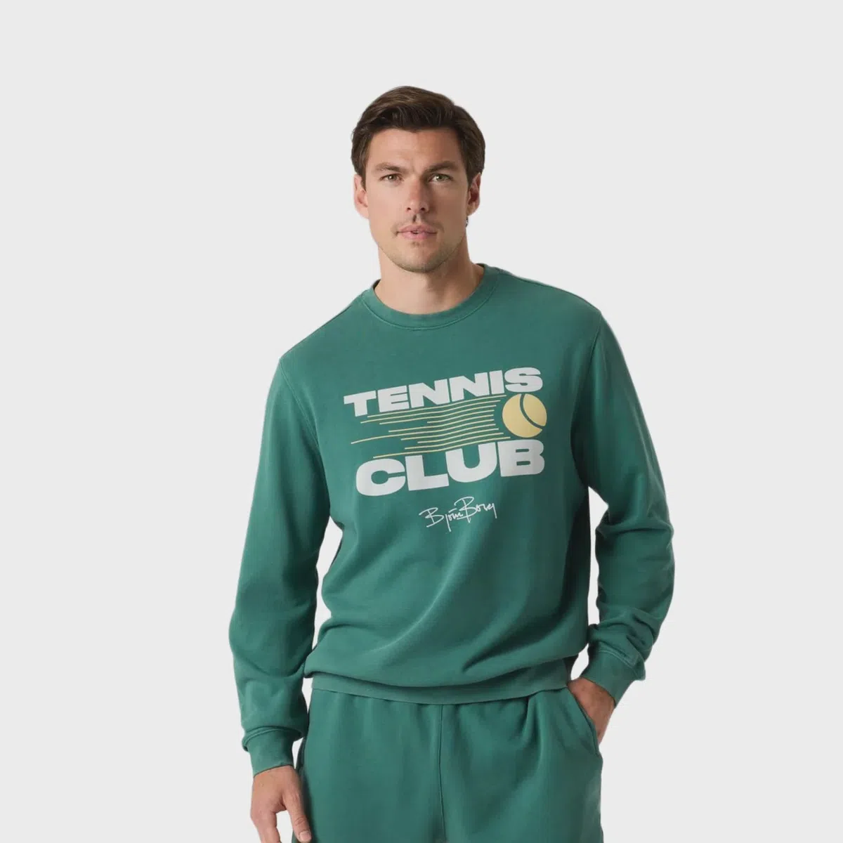 Björn Borg Classic Print Sweatshirt Mallard Groen