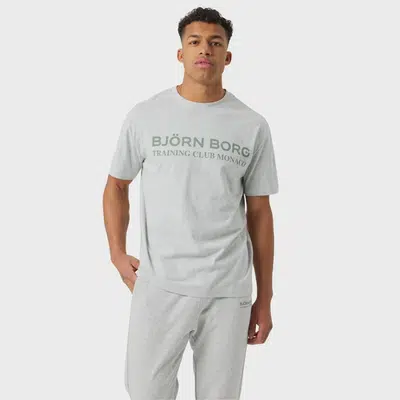 Björn Borg Classic Print T-Shirt Lichtgrijs Melange