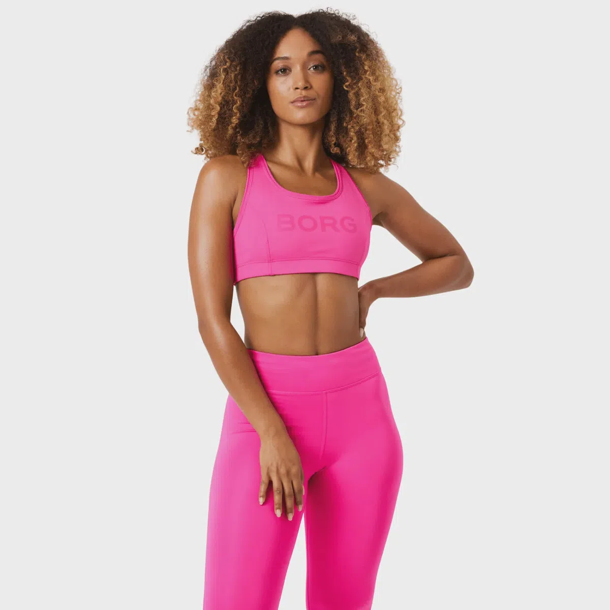Björn Borg Mid Support Sport-BH Roze