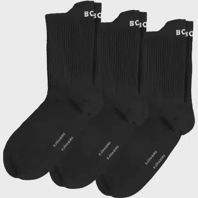 Björn Borg Performance Enkel Sokken 3-Pack - Zwart
