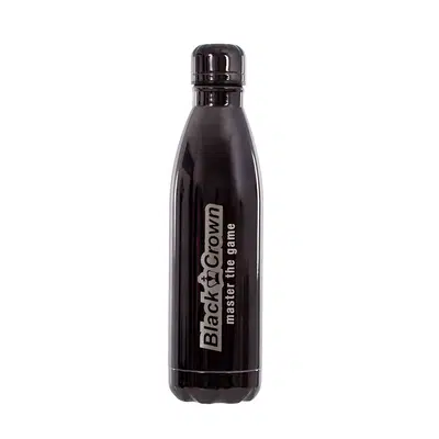 Black Crown Drinkfles Zwart