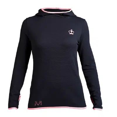 Black Crown Marta Marrero 02 Hoody Dames Zwart / Koraal