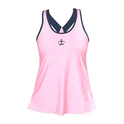 Black Crown Monopoli Tanktop Dames Roze