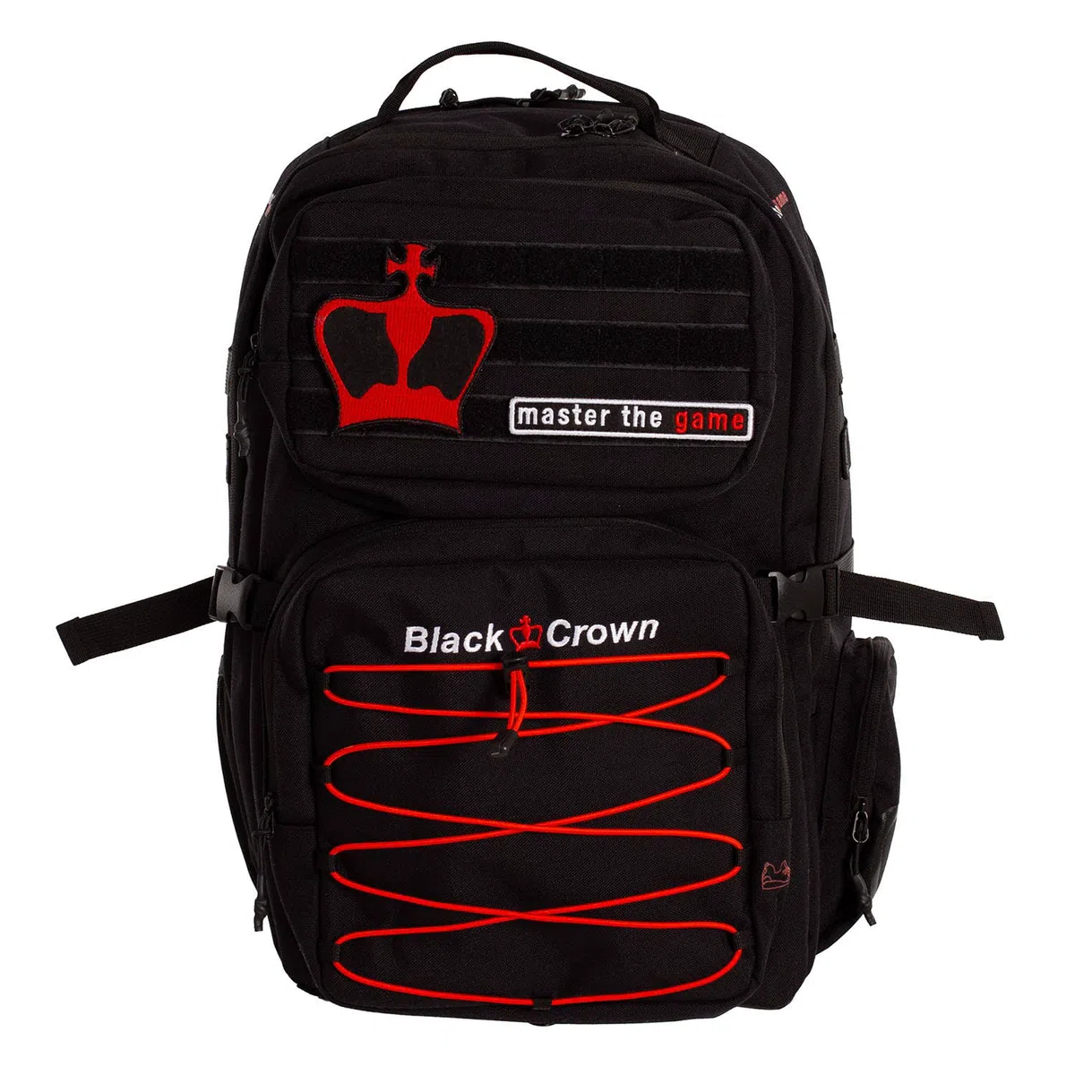 Black Crown Spartan Rugtas Zwart/Rood