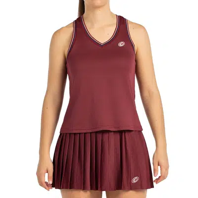 Bullpadel Aza Tanktop Dames - Wijnrood