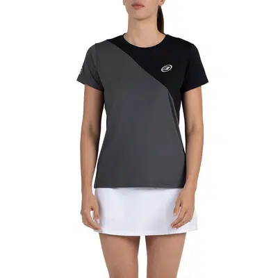 Bullpadel Palomero Dames T-Shirt Zwart/Grijs
