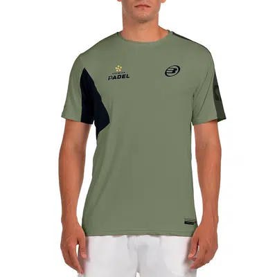 Bullpadel Pocate Premier Padel T-Shirt Heren - Kaki