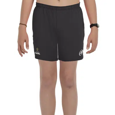 Bullpadel Preux 077 Junior Short Zwart