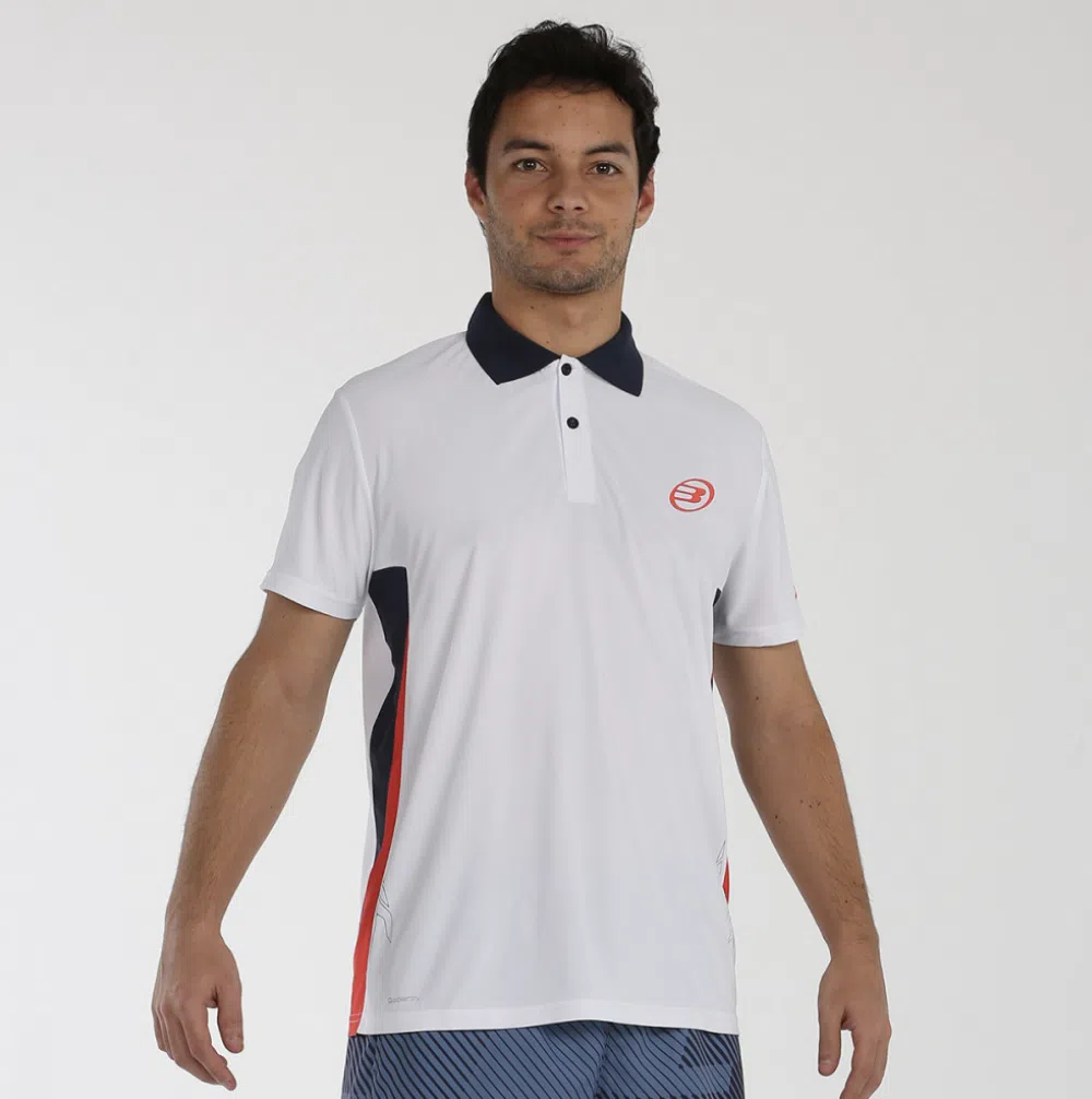 Bullpadel Crize Polo Heren - Wit