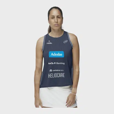 Bullpadel Talava Dames Tanktop Blauw SS26 Gemma Triay