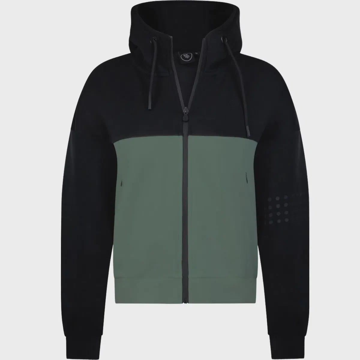 By VP Zip Jas Dames Zwart / Groen