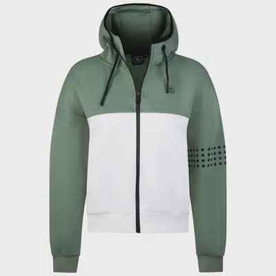 By VP Zip Jas Dames Groen / Wit