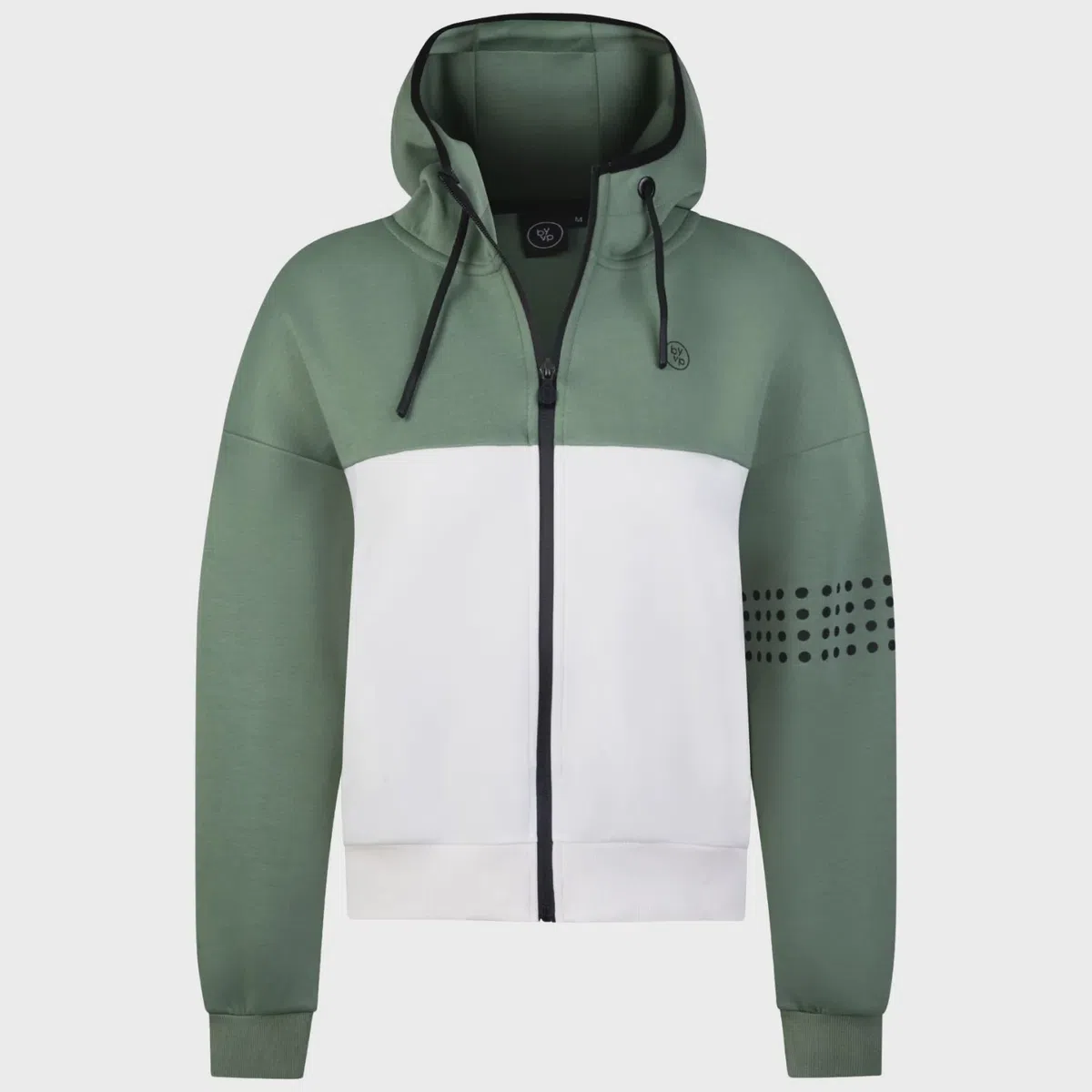 By VP Zip Jas Dames Groen / Wit
