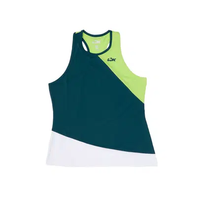 Lok Gross Dames Tanktop Groen/Wit