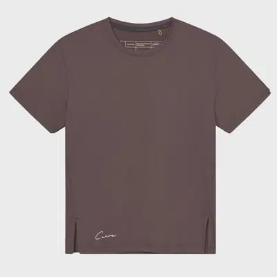 Cuera Oncourt Slit T-Shirt Donkerbruin