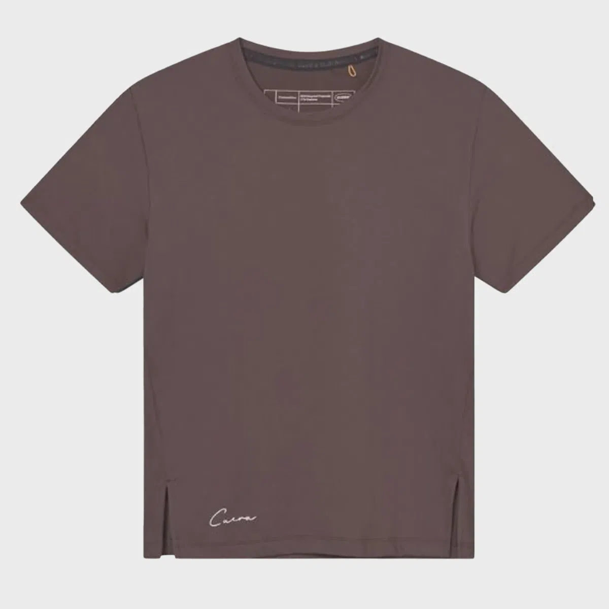 Cuera Oncourt Slit T-Shirt Donkerbruin