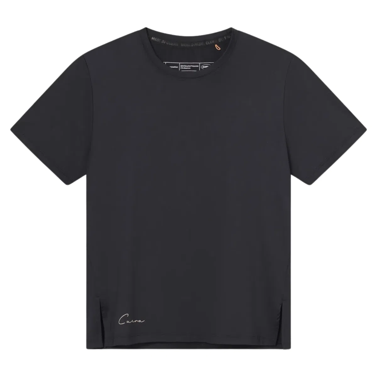 Cuera Oncourt Slit T-Shirt Zwart