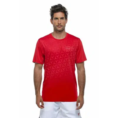 Drop Shot Drac Print T-Shirt Rood