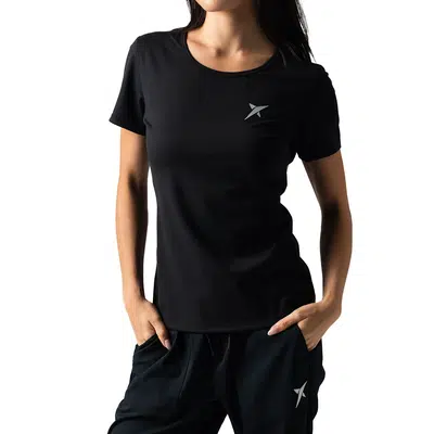 Drop Shot Flight Performance Dames T-Shirt Zwart