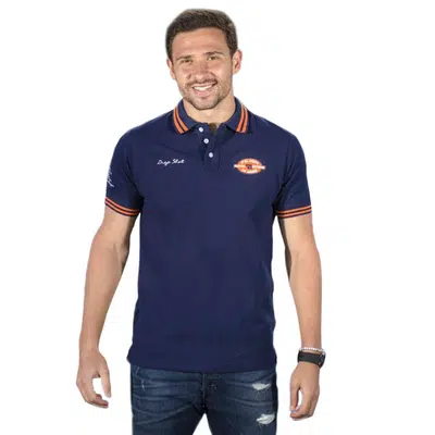 Drop Shot Izaro Polo Donkerblauw/Oranje