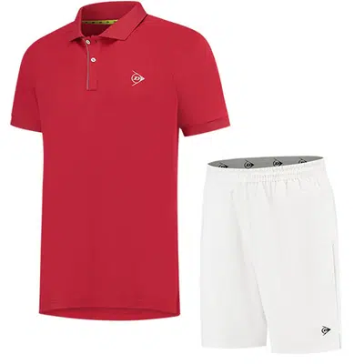Dunlop Heren Set Rood/Wit