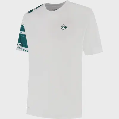 Dunlop Game T-Shirt Heren Wit/Groen